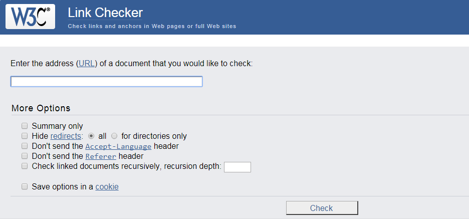 W3C Link Checker
