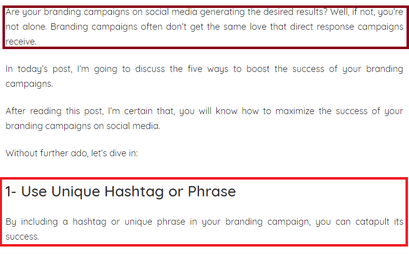 branding campaigns on social media