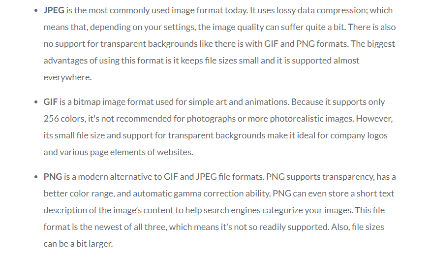 MOZ Images Importance