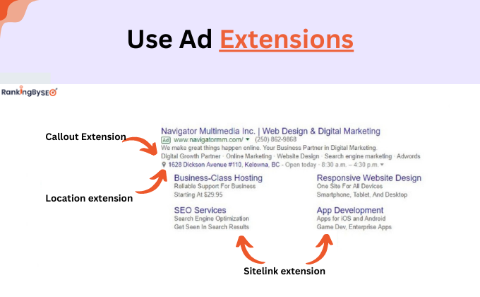 5. Use ad extensions