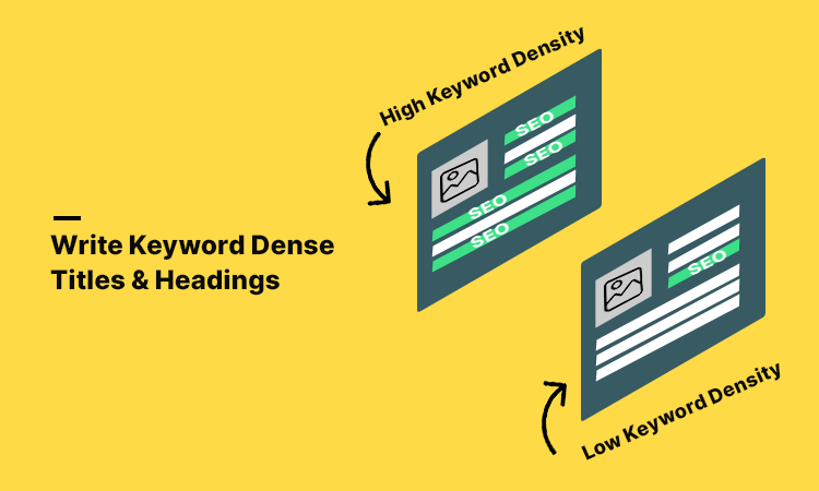 Write Keyword Dense Titles & Headings