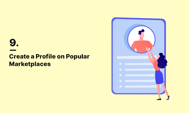 Create a Profile on Popular Marketplaces