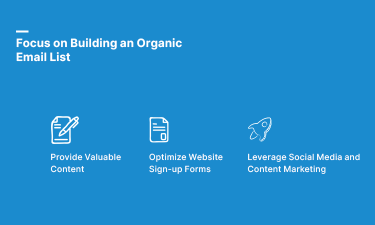 Focus on Building an Organic Email List