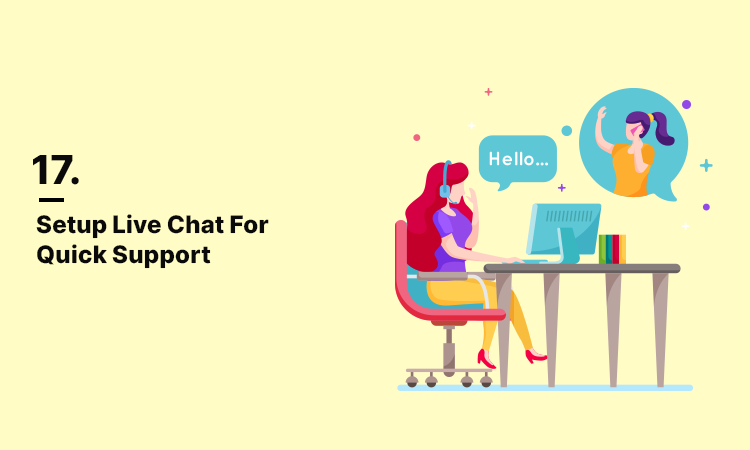 Setup Live Chat for Quick Support