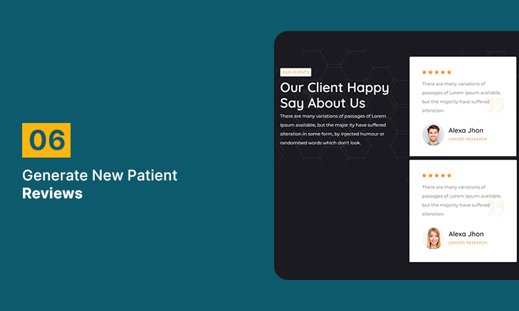 Generate New Patient Reviews