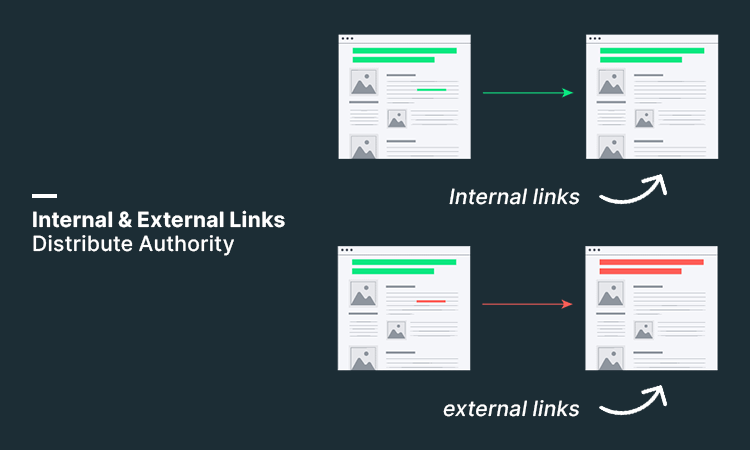 Internal & External Links Distribute Authority