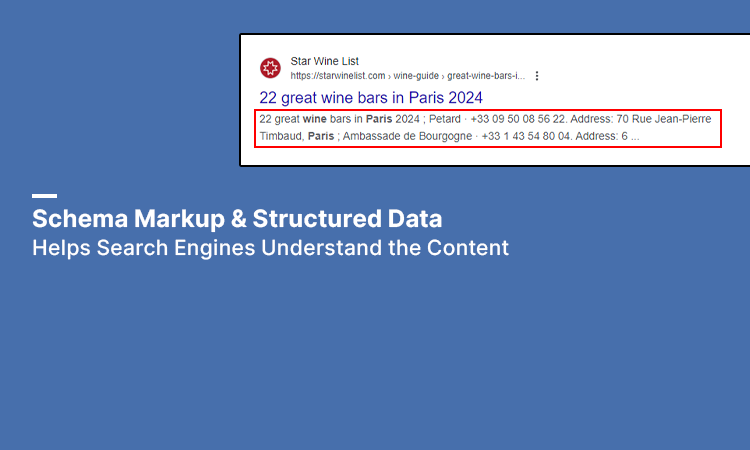 Schema Markup & Structured Data Helps Search Engines Understand the Content