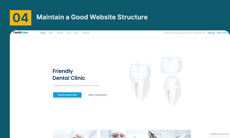 Maintain a Good Website Structure