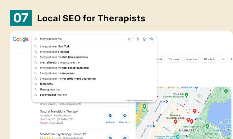 Local SEO for Therapists