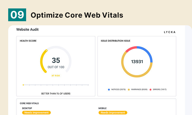 Optimize Core Web Vitals for Improved Website Performance