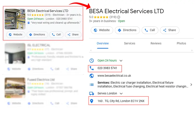 Importance of Google Business Profile for Electricians