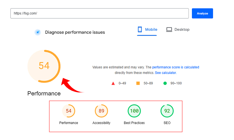 Mobile Optimisation and Speed